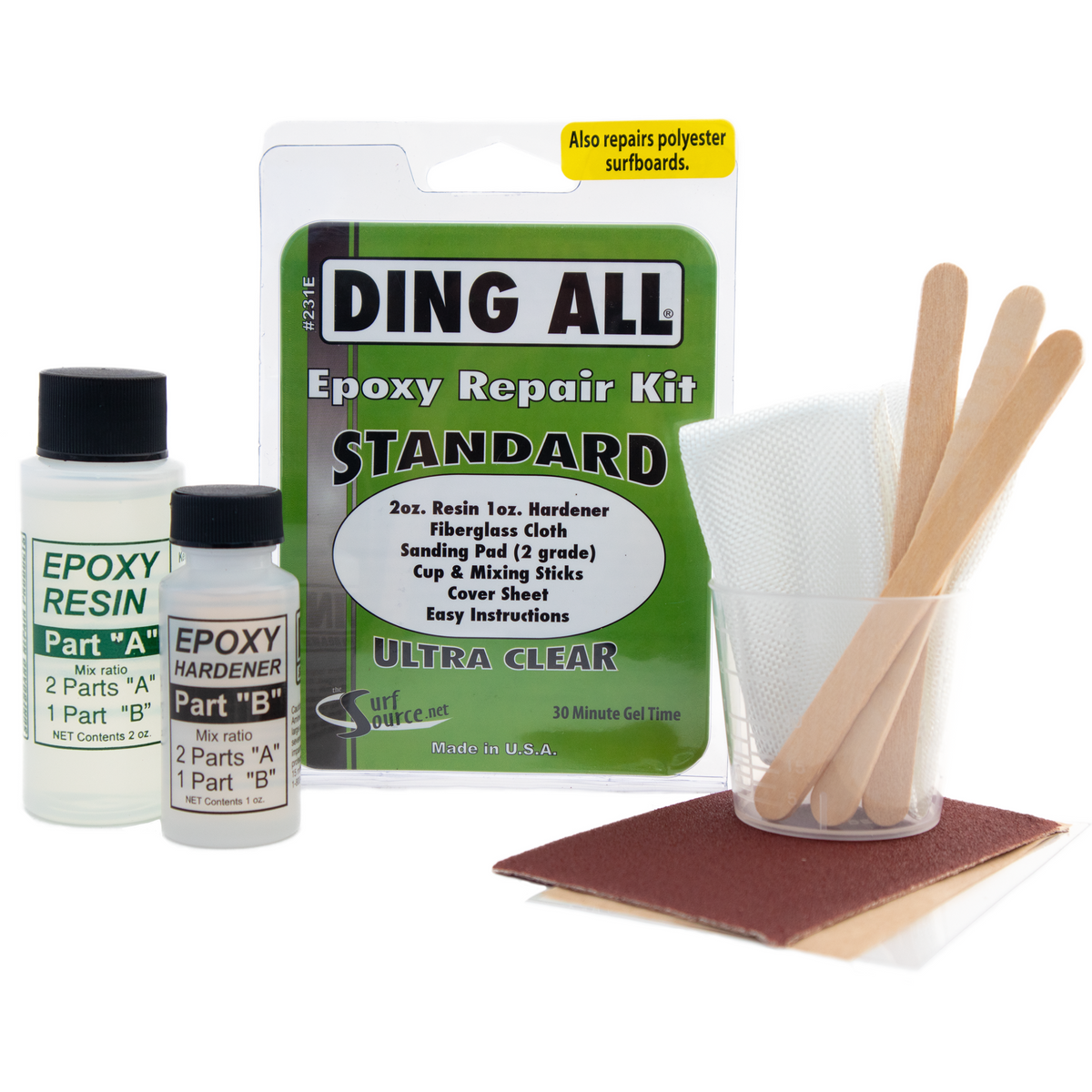 Standard Epoxy Resin Ding Repair Kit 3 oz