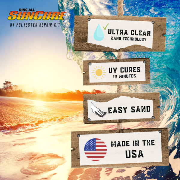 Sun Cure Polyester Fiberglass Repair Kit - 2 oz.
