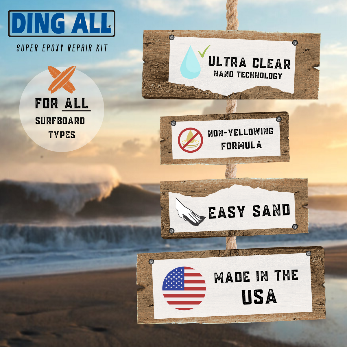 Ding All Epoxy Repair Kit – Chinook Sailing Products