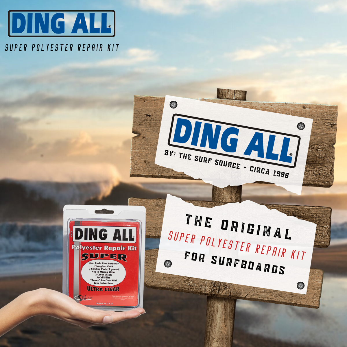 Ding all polyester repair kit deals