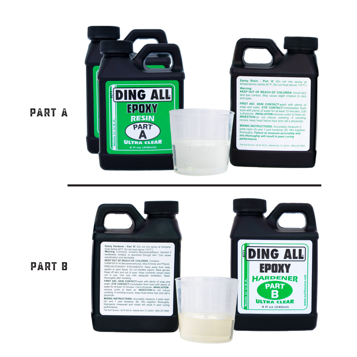 Ding All Ultra Clear Epoxy 3 oz. Set – Ding All & SunCure