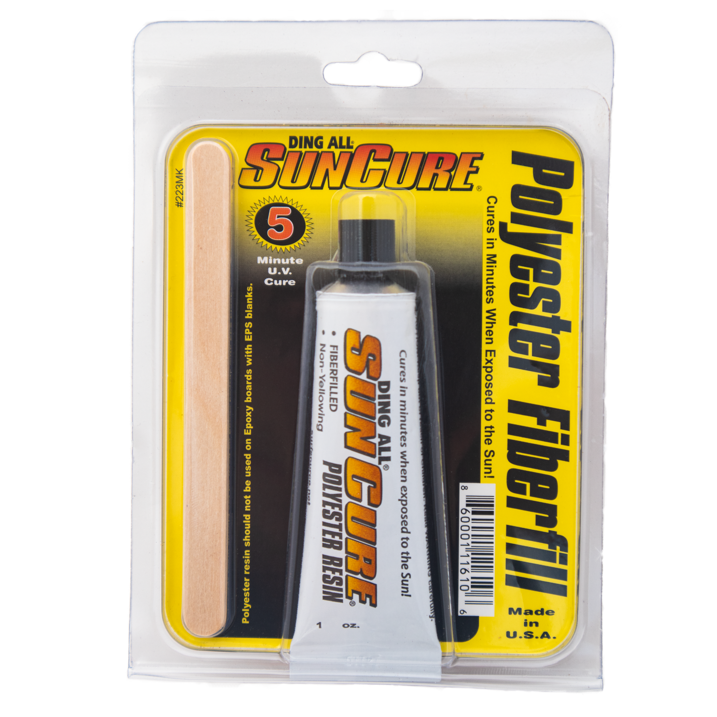 SunCure MINI: Fiberfill Polyester Ding Repair Kit - 1 oz – Ding All &  SunCure